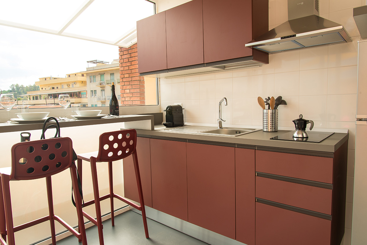 Cucina ad uso comune bed and breakfast Roma centro